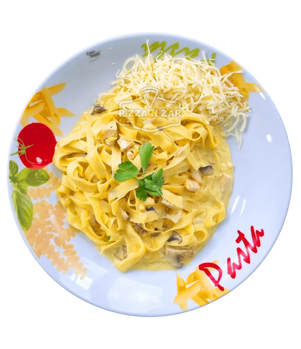 Tagliatelles poulet & champignons V1 Pâtes au poulet